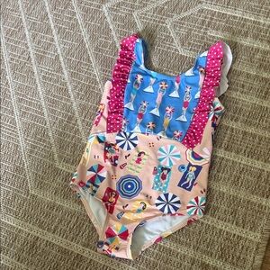 Jelly The Plug Girls Swim with Ruffle Details